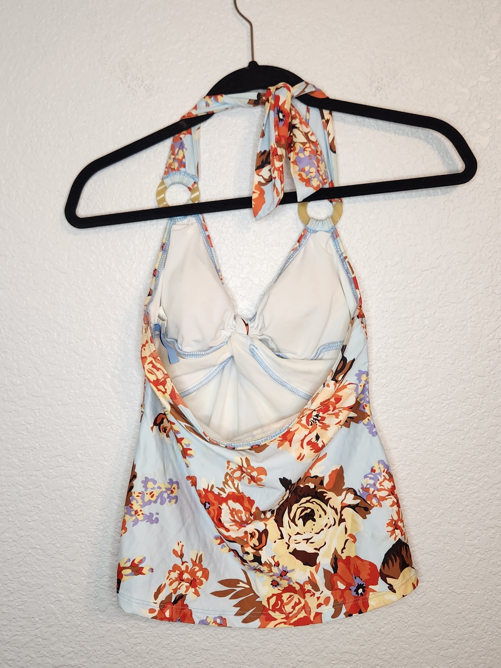 Antonio Melani blue floral tankini set skort 2 piece swimsuit S - Picture 15 of 16